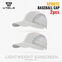 WRELS 1/2/3pcs Summer Sports Running Cap Men Women Lightweight Packable Cap Adjustable Baseball Tennis Golf Outdoor Visor Cap