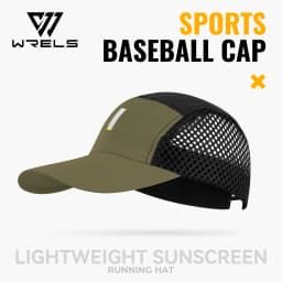 WRELS 1/2/3pcs Summer Sports Running Cap Men Women Lightweight Packable Cap Adjustable Baseball Tennis Golf Outdoor Visor Cap