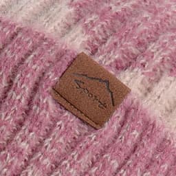 Double-Color Jacquard Hat for Women in Autumn and Winter, Thick and Warm Ear-Protection Knitted Hat with Fleece Lining, Two-Piec