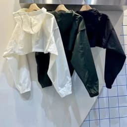 New Autumn 2025 Pure Color Short High Waist Stand Collar Hooded Sun Protection Outerwear Top Youth Casual Polyester Fiber