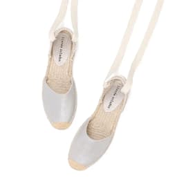 Espadrilles Sandals Shoes Fashionable Genuine Leather T-Strap Platform Womens Sandals Women's Casual Lace-up