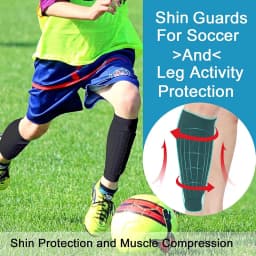 Loogdeel 1PCS Football Shin Guard Socks Sleeves with Foam,Calf Compression Sleeve Honeycomb Pads,Sports Legging&Soccer Equipment