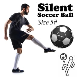 Silent Football Size 7# 5# 3# for Adults & Children Mute Bouncing Indoor No Noise Airless Soccer Ball Foam Ball Fun Sports Games