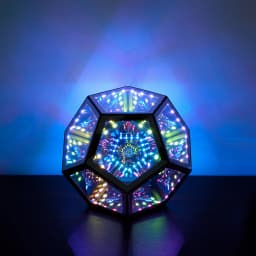 Dreamy Geometric Space LED Night Light Creative Color Home Decor Birthday Gifts Infinity Dodecahedron Mirror Art Light