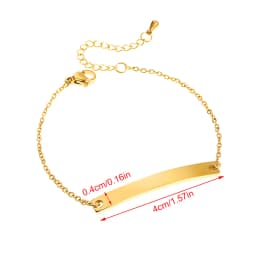 Customized Engrave Name Men Women Bracelets Stainless Steel Cuban Chain Personalized ID Bracelet Fashion Party Jewellery Gift