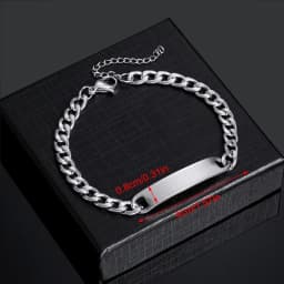 Customized Engrave Name Men Women Bracelets Stainless Steel Cuban Chain Personalized ID Bracelet Fashion Party Jewellery Gift
