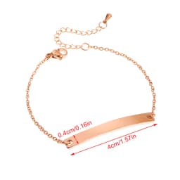 Customized Engrave Name Men Women Bracelets Stainless Steel Cuban Chain Personalized ID Bracelet Fashion Party Jewellery Gift
