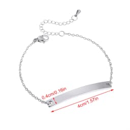 Customized Engrave Name Men Women Bracelets Stainless Steel Cuban Chain Personalized ID Bracelet Fashion Party Jewellery Gift