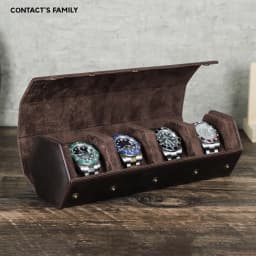 Vintage Genuine Leather Watch Roll Box 1/2/3/4/6/8 Grids Watch Travel Case Organizers Display Holder Men Women Watches Jewelry