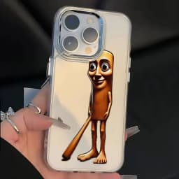 ITALIANO BRAINROT Animal Electroplated Lens Frame Clear Phone Case for iPhone 17 Air 16 15 14 13 12 11 Pro Max XS Max X Cover