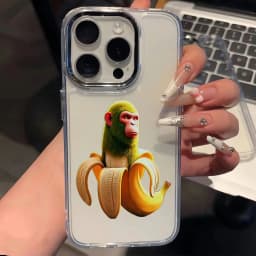 ITALIANO BRAINROT Animal Electroplated Lens Frame Clear Phone Case for iPhone 17 Air 16 15 14 13 12 11 Pro Max XS Max X Cover