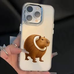 ITALIANO BRAINROT Animal Electroplated Lens Frame Clear Phone Case for iPhone 17 Air 16 15 14 13 12 11 Pro Max XS Max X Cover