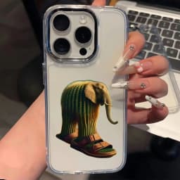 ITALIANO BRAINROT Animal Electroplated Lens Frame Clear Phone Case for iPhone 17 Air 16 15 14 13 12 11 Pro Max XS Max X Cover