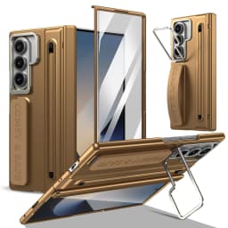 Business Integrated Built-in Screen Protector Phone Case for Samsung Z Fold 8 Ultra 7 6 5 4 Shockproof With Pen Slot Cover