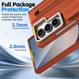 Business Integrated Built-in Screen Protector Phone Case for Samsung Z Fold 8 Ultra 7 6 5 4 Shockproof With Pen Slot Cover