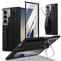 Business Integrated Built-in Screen Protector Phone Case for Samsung Z Fold 8 Ultra 7 6 5 4 Shockproof With Pen Slot Cover