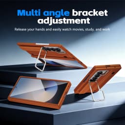 Business Integrated Built-in Screen Protector Phone Case for Samsung Z Fold 8 Ultra 7 6 5 4 Shockproof With Pen Slot Cover