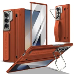 Business Integrated Built-in Screen Protector Phone Case for Samsung Z Fold 8 Ultra 7 6 5 4 Shockproof With Pen Slot Cover