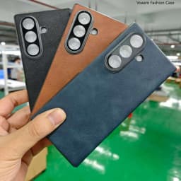 Genuine Leather Flip Funda for Samsung Galaxy Z Fold 7 Case for Samsung Galaxy Z Fold7 Ultra Thin Fashion Flip Leather Case