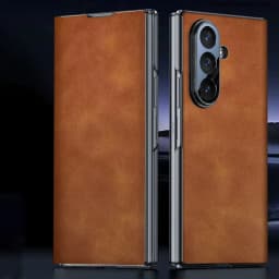 Genuine Leather Flip Funda for Samsung Galaxy Z Fold 7 Case for Samsung Galaxy Z Fold7 Ultra Thin Fashion Flip Leather Case