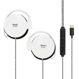 Type-c Wired Headphones Hanging Ear Sports Headset Over-ear Adjustable Volume Earphones For Phones Universal Anti-drop Earplugs