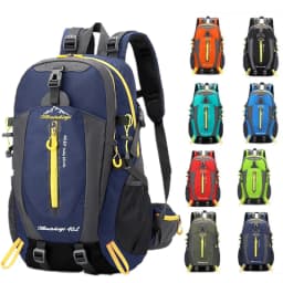 40L Water Resistant Travel Backpack for Hiking Camping Trekking Climbing Lightweight Laptop Daypack Men Women Outdoor Rucksack