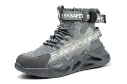 Safety Shoes For Men Light Weight Steel Toe Orginal Waterproof Work Safety Sneakers Boots Anti-Smashing Steel Toe Puncture Proof