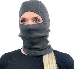 100% Merino Wool Balaclava Ski Mask Hidweight 250G Winter Face Mask for Men & Women Skiing Face Mask Motorcycle Riding Thermal