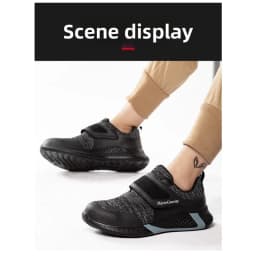 Men & Women KPU Safety Work Shoes - Steel Toe Anti-Smash Anti-Puncture Lightweight Protective Footwear-Puncture Work Footwear