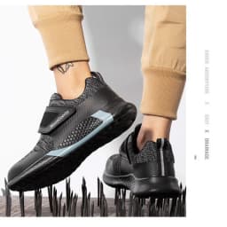 Men & Women KPU Safety Work Shoes - Steel Toe Anti-Smash Anti-Puncture Lightweight Protective Footwear-Puncture Work Footwear