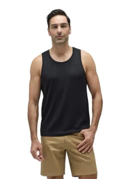 Men's 100% Merino Wool Tank Top Ultralight Merino Wool Base Layer Tank Tops Men Sleeveless Shirt Wicking Breathable Anti-Odor