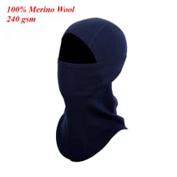 100% Merino Wool Balaclava Neck Gaiter Thermal Unisex Merino Wool Face Ski Mask Warm Breathable Outdoor Gear Cycling Hiking