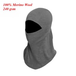 100% Merino Wool Balaclava Neck Gaiter Thermal Unisex Merino Wool Face Ski Mask Warm Breathable Outdoor Gear Cycling Hiking