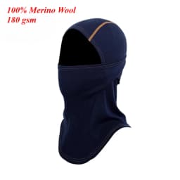 100% Merino Wool Balaclava Neck Gaiter Thermal Unisex Merino Wool Face Ski Mask Warm Breathable Outdoor Gear Cycling Hiking