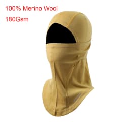100% Merino Wool Balaclava Neck Gaiter Thermal Unisex Merino Wool Face Ski Mask Warm Breathable Outdoor Gear Cycling Hiking