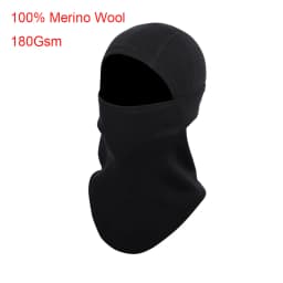 100% Merino Wool Balaclava Neck Gaiter Thermal Unisex Merino Wool Face Ski Mask Warm Breathable Outdoor Gear Cycling Hiking