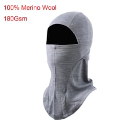 100% Merino Wool Balaclava Neck Gaiter Thermal Unisex Merino Wool Face Ski Mask Warm Breathable Outdoor Gear Cycling Hiking