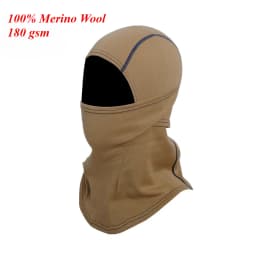 100% Merino Wool Balaclava Neck Gaiter Thermal Unisex Merino Wool Face Ski Mask Warm Breathable Outdoor Gear Cycling Hiking