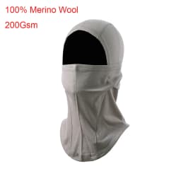 100% Merino Wool Balaclava Neck Gaiter Thermal Unisex Merino Wool Face Ski Mask Warm Breathable Outdoor Gear Cycling Hiking