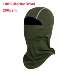 100% Merino Wool Balaclava Neck Gaiter Thermal Unisex Merino Wool Face Ski Mask Warm Breathable Outdoor Gear Cycling Hiking