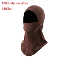 100% Merino Wool Balaclava Neck Gaiter Thermal Unisex Merino Wool Face Ski Mask Warm Breathable Outdoor Gear Cycling Hiking