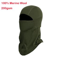 100% Merino Wool Balaclava Neck Gaiter Thermal Unisex Merino Wool Face Ski Mask Warm Breathable Outdoor Gear Cycling Hiking