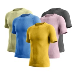 Men’s Merino Wool T Shirts Quick Dry Breathable Moisture Wicking Men Merino Wool Base Layer Tee Hiking Running T-Shirt