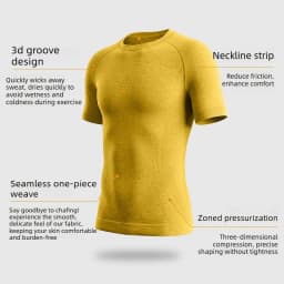 Men’s Merino Wool T Shirts Quick Dry Breathable Moisture Wicking Men Merino Wool Base Layer Tee Hiking Running T-Shirt