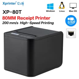 Receipt Printer 80mm Hand Printer 80T USB/USB+Lan Port Printer With Auto Cutter POS Printer Kitchen Printer