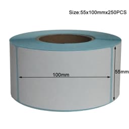 Paper Self Adhesive Thermal White Blank Label Sticker Paper Supermarket Price Blank Label Direct Print Waterproof Print Supplies