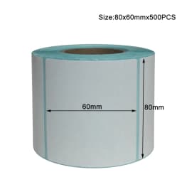 Paper Self Adhesive Thermal White Blank Label Sticker Paper Supermarket Price Blank Label Direct Print Waterproof Print Supplies