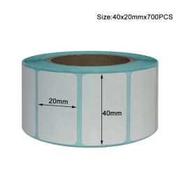 Paper Self Adhesive Thermal White Blank Label Sticker Paper Supermarket Price Blank Label Direct Print Waterproof Print Supplies