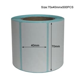 Paper Self Adhesive Thermal White Blank Label Sticker Paper Supermarket Price Blank Label Direct Print Waterproof Print Supplies