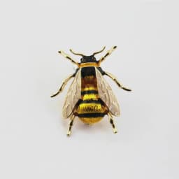 SKEDS Luxury Exaggerated Vintage Women Crystal Bee Brooch Pin Fashion Elegant Lady Exquisite Insect Rhinestone Badges